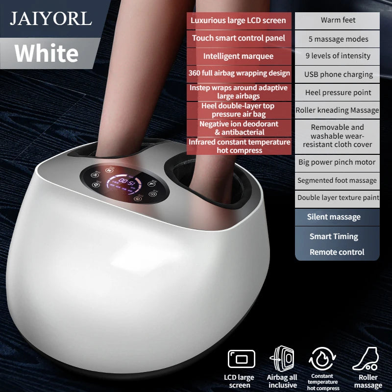 Foot Massager With Heat, Shiatsu Kneading, and Airbags