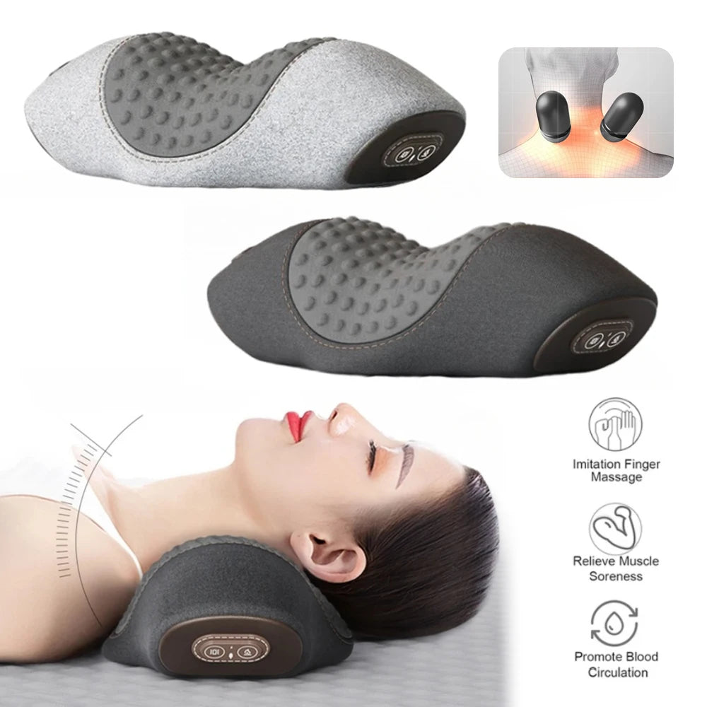 Neck Massager Pillow With Heat And Vibration