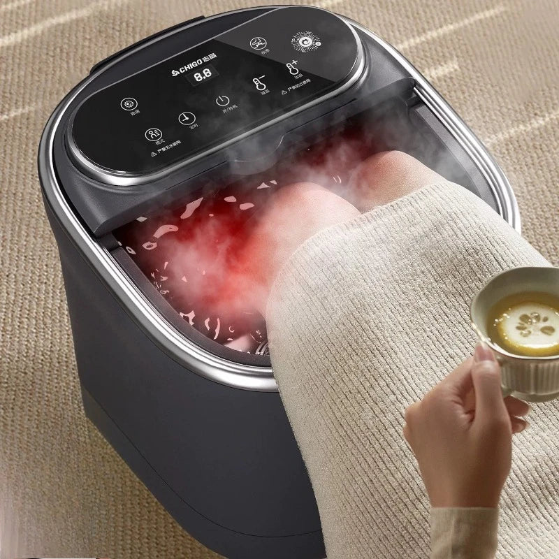 Electric Foot Spa With Heat, Bubbles, and Vibration Massage