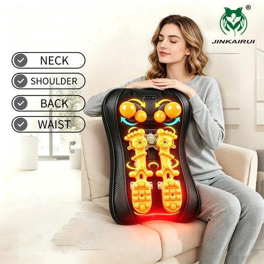 Back Massager Cushion with Heat and Shiatsu Kneading