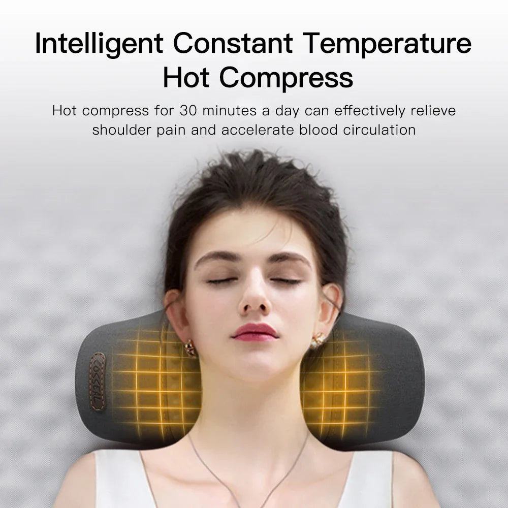 Neck Massager Pillow With Heat And Vibration