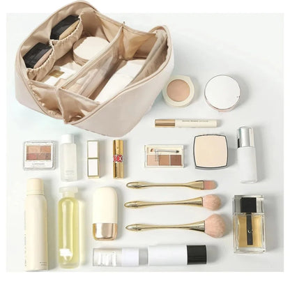 Makeup Organizer Bag With Zipper And Inner Pockets