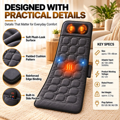Massage Mat With Heat and Neck Kneading
