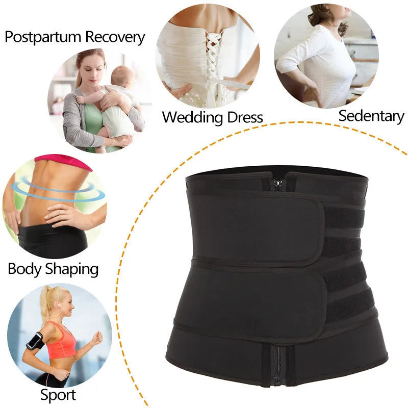 Waist Trainer Soft Shell Fitness Belt for Workouts