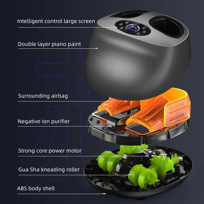Foot Massager With Heat, Shiatsu Kneading, and Airbags