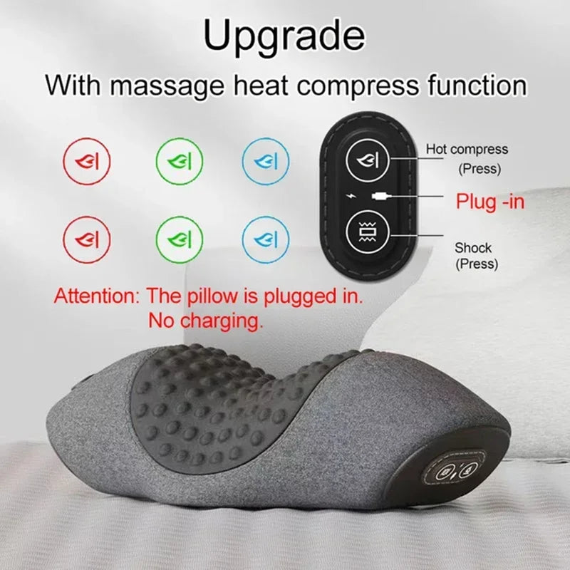 Neck Massager Pillow With Heat And Vibration