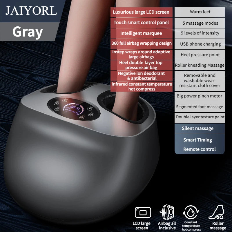 Foot Massager With Heat, Shiatsu Kneading, and Airbags