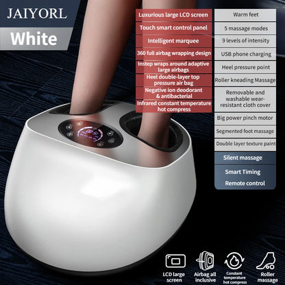Foot Massager With Heat, Shiatsu Kneading, and Airbags